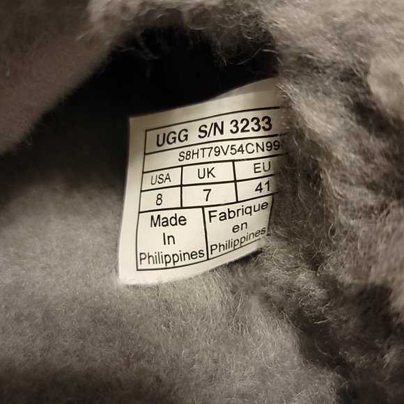 UGG Ascot Wool Lined Moccasin Slippers Gray main image 15